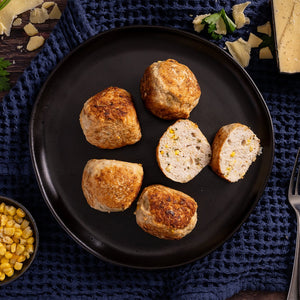 Chicken Corn Meatball with Cheddar Pre-Mix